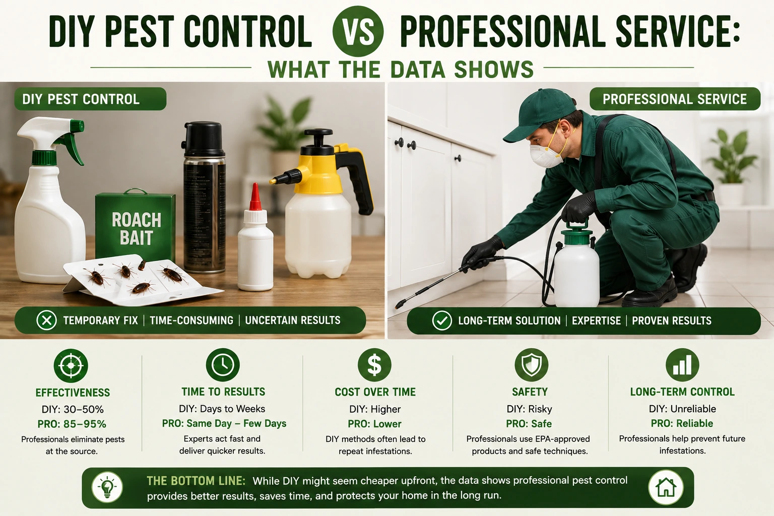 DIY Pest Control vs Professional Service What the Data Shows