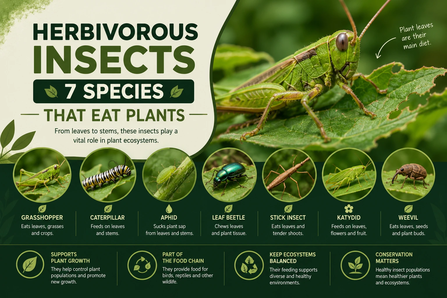 Herbivorous Insects 7 Species That Eat Plants