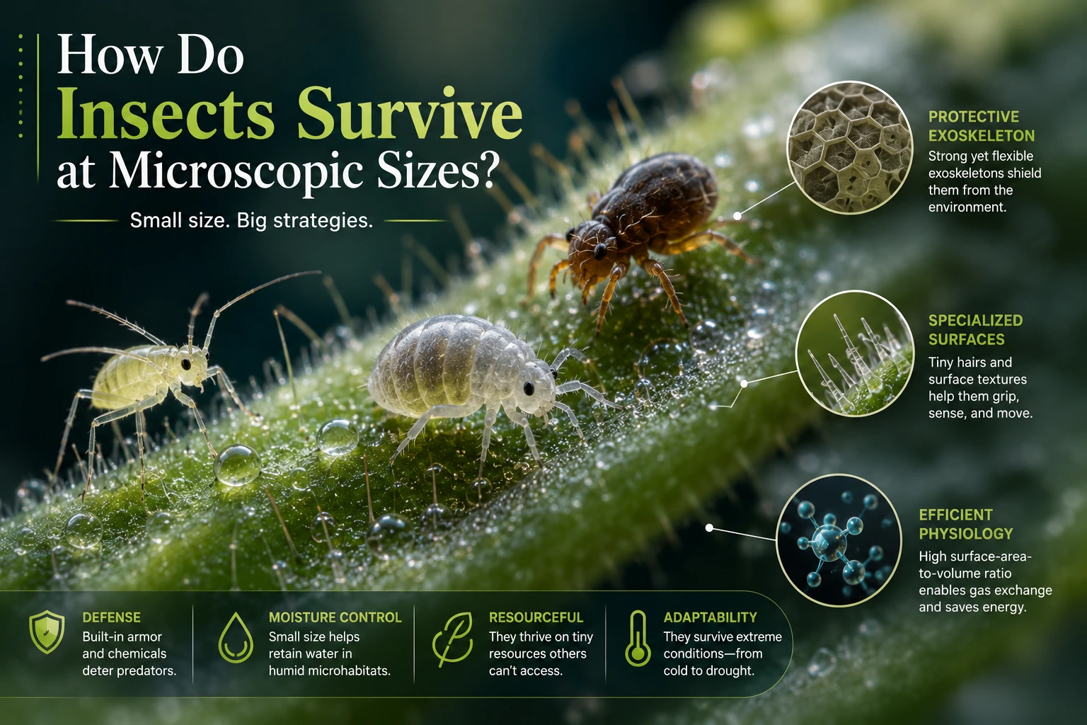 How Do Insects Survive at Microscopic Sizes