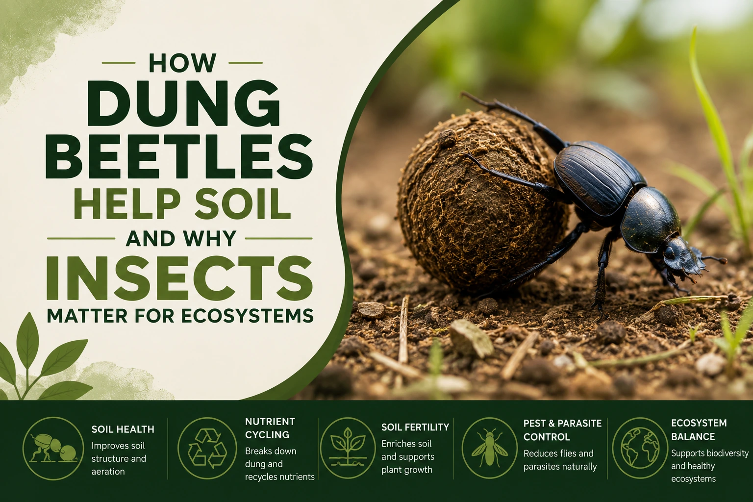 How Dung Beetles Help Soil and Why Insects Matter for Ecosystems