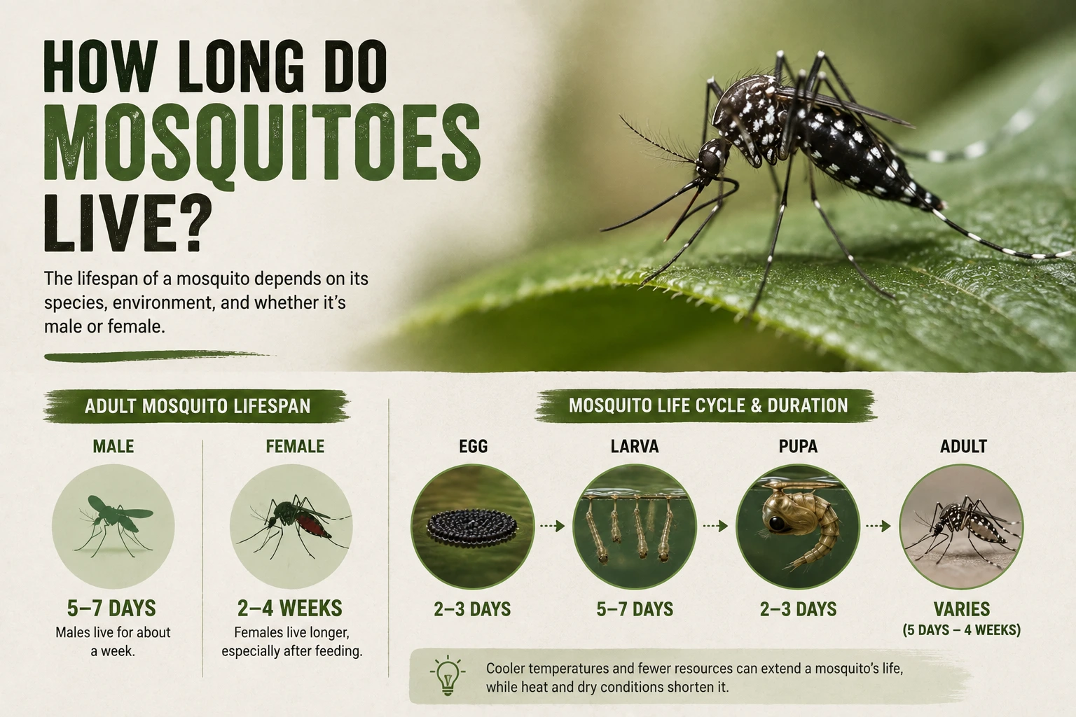How Long Do Mosquitoes Live