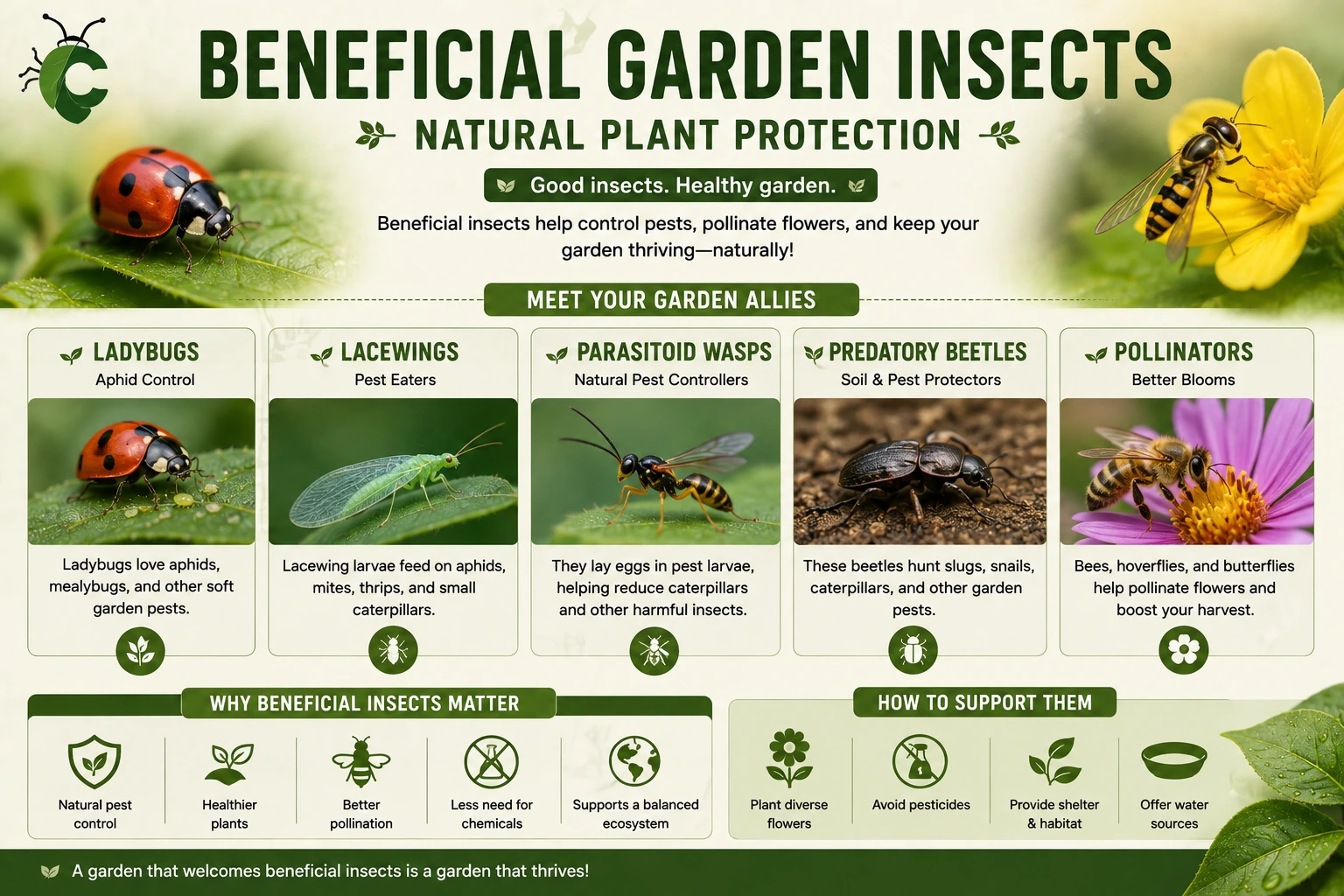Meet the Beneficial Garden Insects That Naturally Protect Your Plants