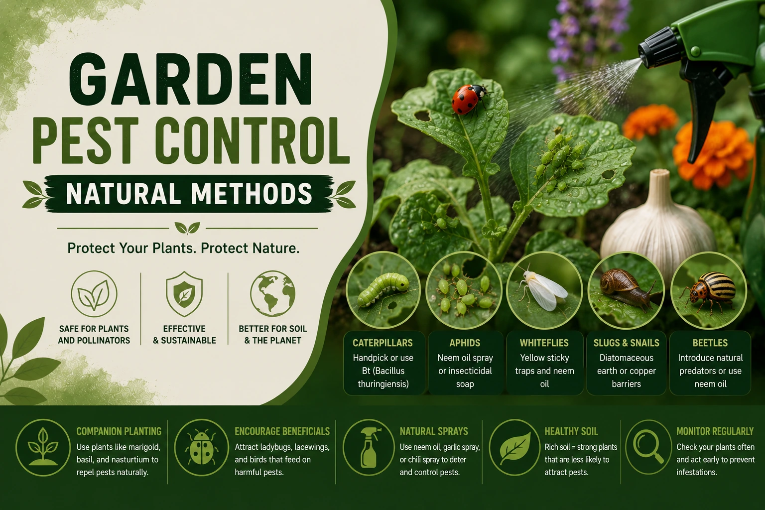 Natural Ways to Protect Your Garden From Common Pests All Year Round